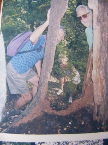 Ian, Edna, Jerry in the woods